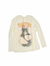 Cat Print Knitted T-shirt